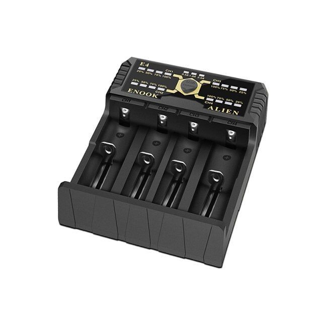 Enook E4 Li Ion Batteries Caricabatterie Scarica con carica di Ake DC 3.6V / 3.7V