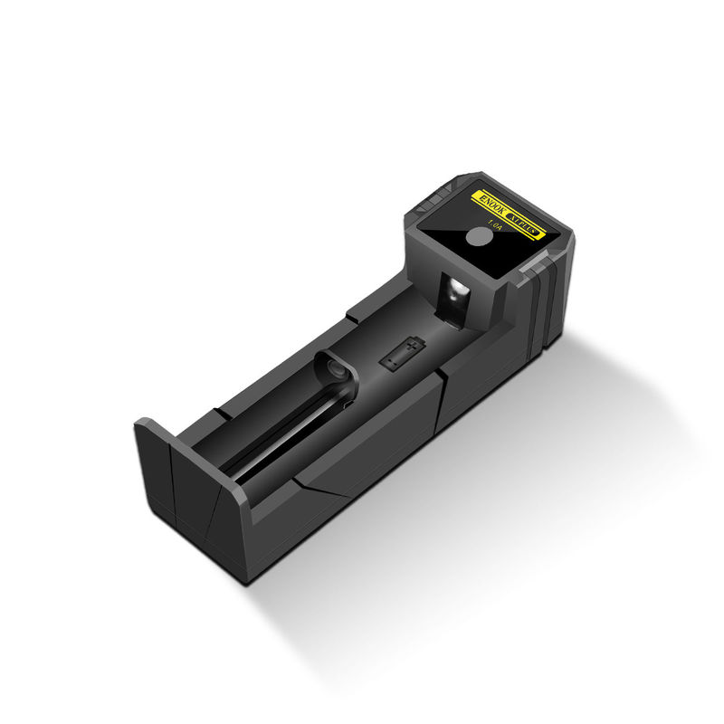 Caricabatterie mono slot agli ioni di litio 1.0A corrente USB 18650 caricabatterie veloce