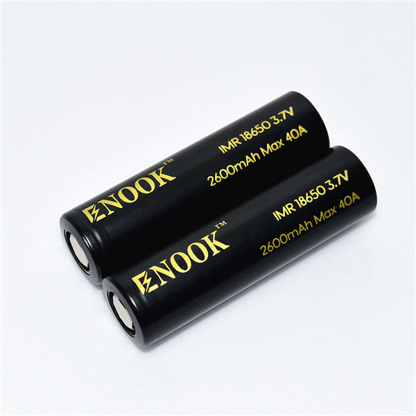 Enook batteria globe 18650 batteria alti livelli di scarica enook 18650 2600mAh 40A 18650 batteria agli ioni di litio