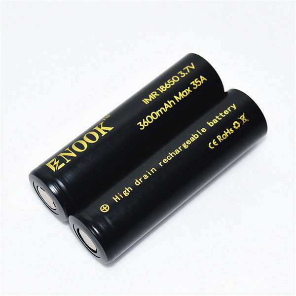 18650 Batteria ricaricabile agli ioni di litio 3.7V 3600mAh Tipo piatto
