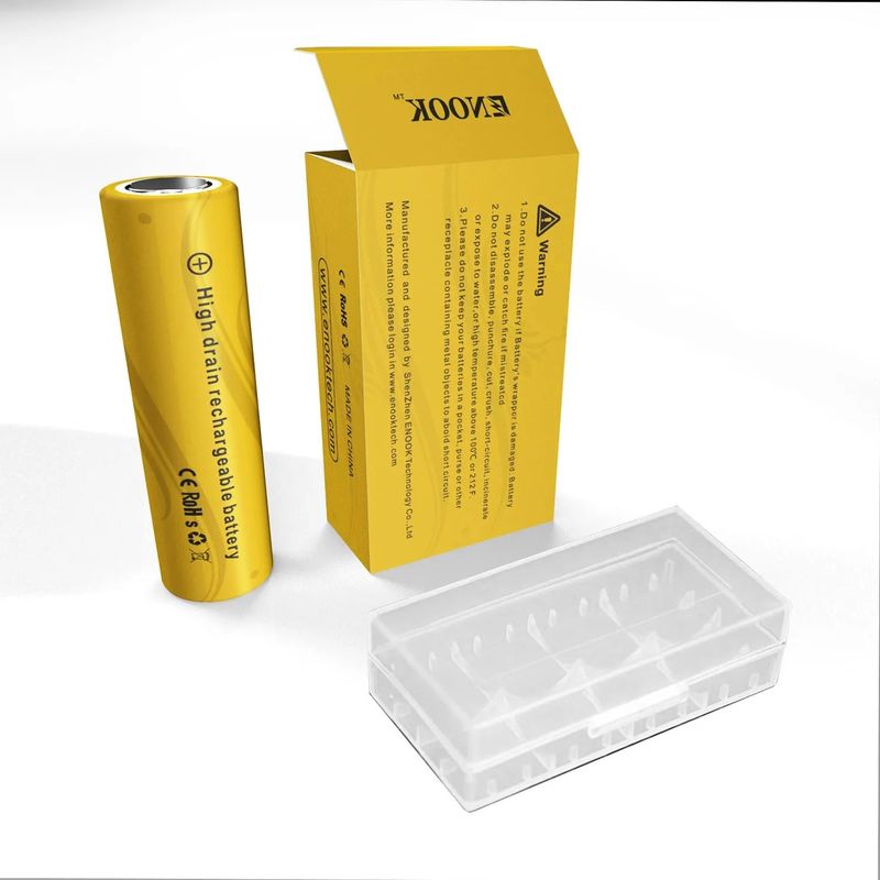 Doublepow Prezzo all'ingrosso 18650 3.7V 2200mah batteria ricaricabile 40A 3.7V mod 18650 batteria gialla agli ioni di litio