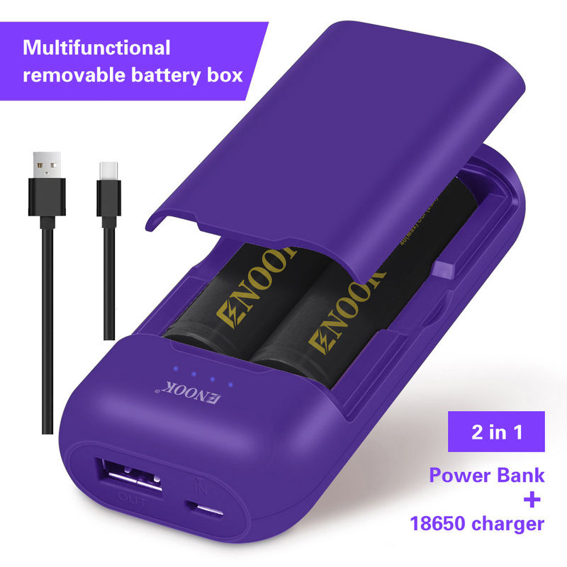 Power Bank Car Battery Charger Box Adapter Charger Per 3.7V 18500 18650 21700 Cella