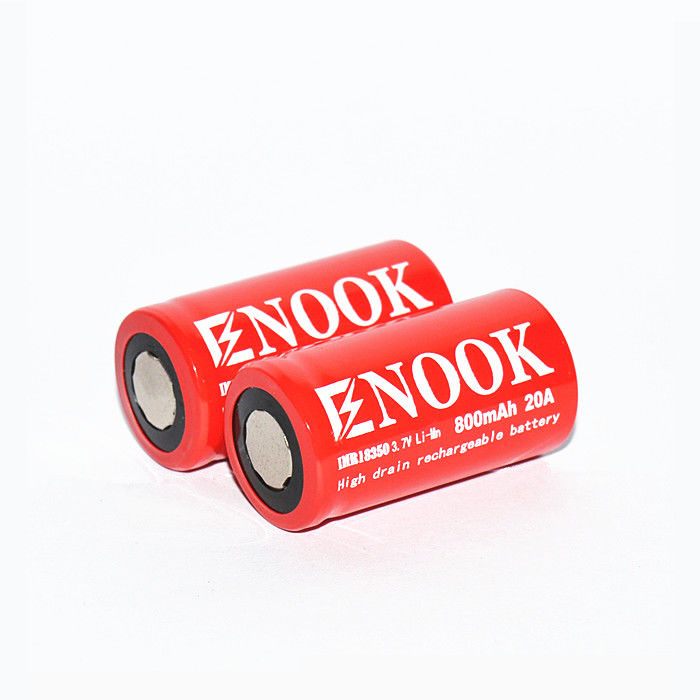 Batteria ricaricabile IMR Li Ion 800mAh 20amp 18350 Li Mn Batteria per torcia