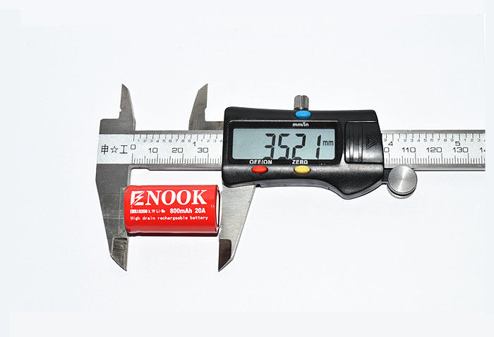 Batteria ricaricabile IMR Li Ion 800mAh 20amp 18350 Li Mn Batteria per torcia