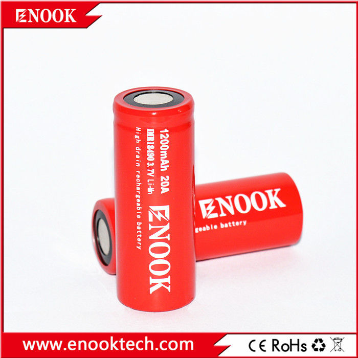 18490 Cella batteria agli ioni di litio cilindrica 1200mAh 3.7V 20A Per bicicletta elettrica