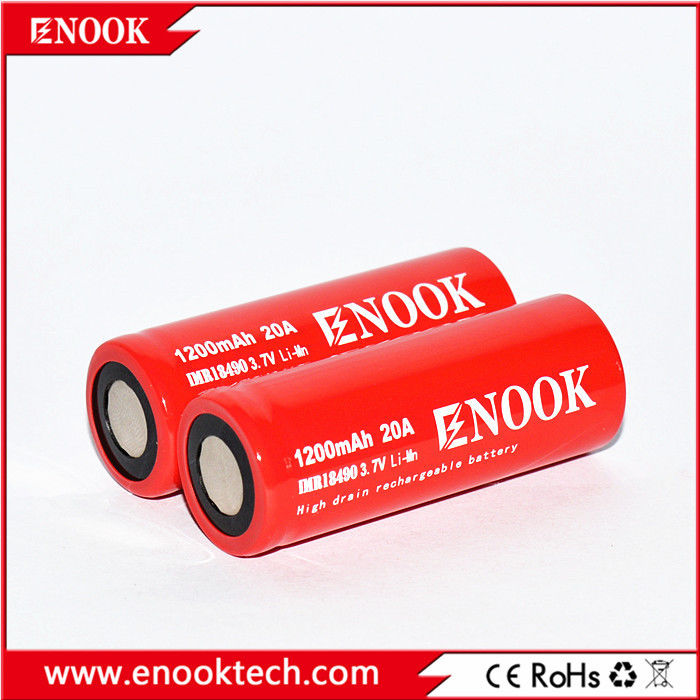 18490 Cella batteria agli ioni di litio cilindrica 1200mAh 3.7V 20A Per bicicletta elettrica
