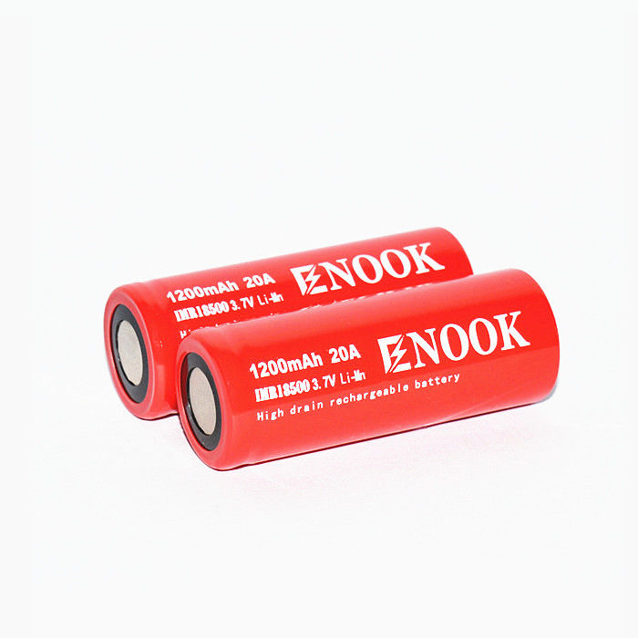 Enook 1200mAh 20A Batteria agli ioni di litio Cella 3.7V 18500 Batteria ricaricabile agli ioni di litio