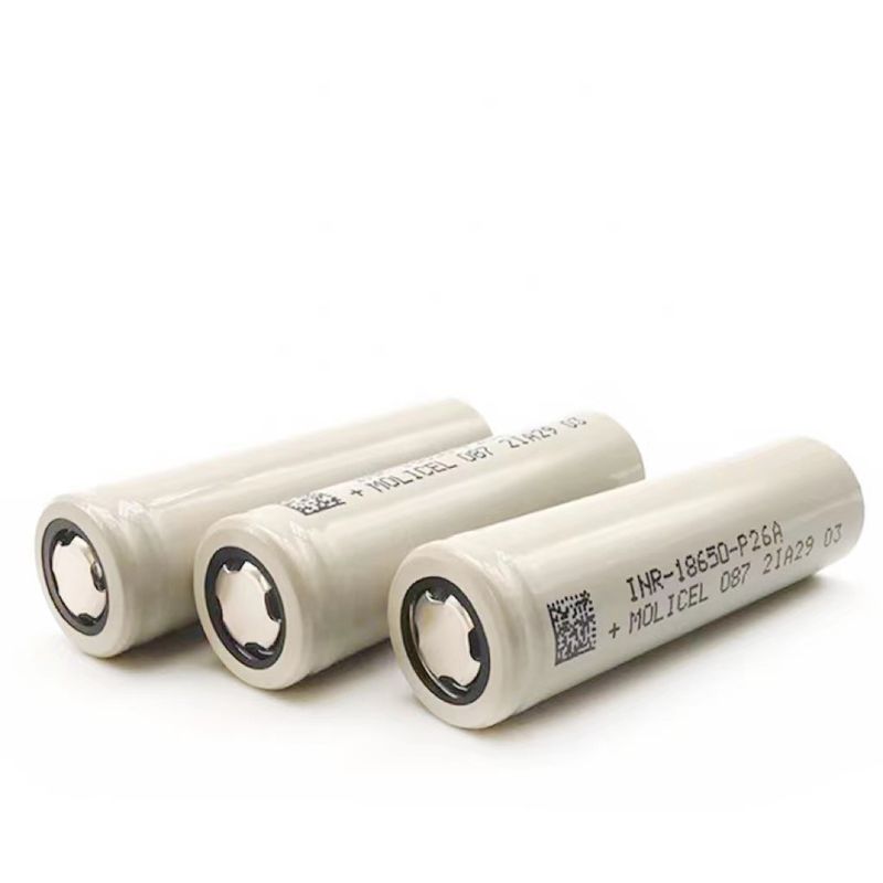 Cellula ad alte prestazioni 3.7v I Molicel 3.7v 2600mah 18650 P26A Batteria ricaricabile per elettronica di consumo