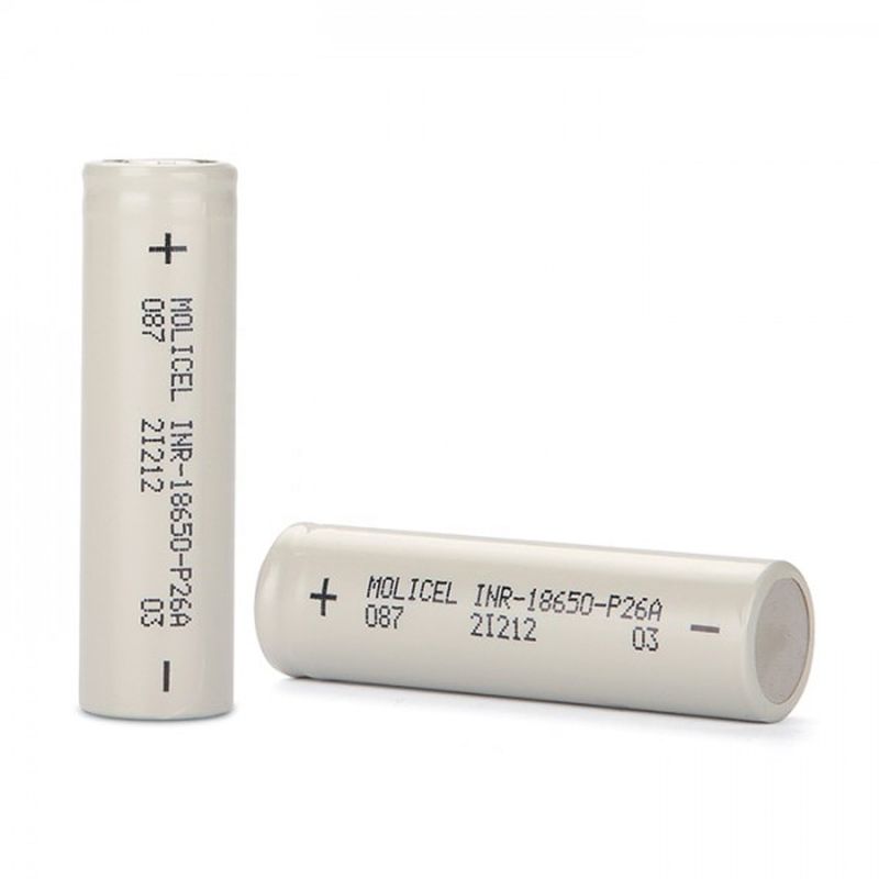 Cellula ad alte prestazioni 3.7v I Molicel 3.7v 2600mah 18650 P26A Batteria ricaricabile per elettronica di consumo