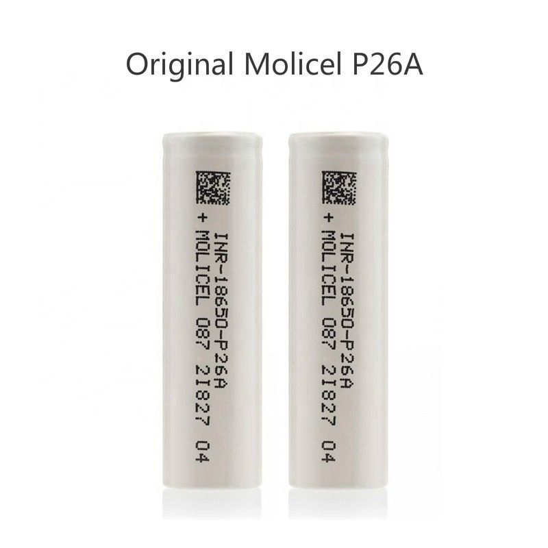 Molicel P26A 18650 Batteria Cellula Ioni di litio 35A 3.7 V Batteria ricaricabile 2600mah
