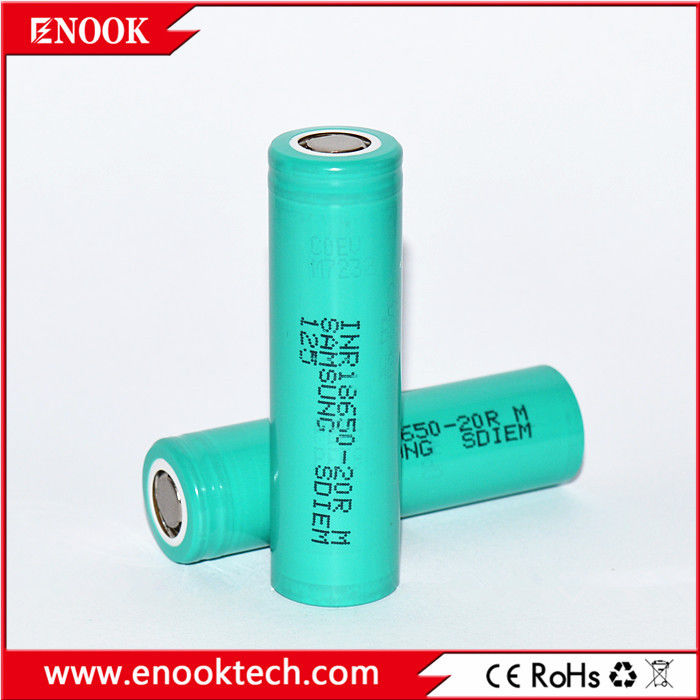 In magazzino 18650 samsung 20R 3.7v 2000mah 18650 batteria al litio ricaricabile agli ioni di litio per batterie