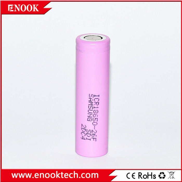 ICR18650 2200 mAh samsung-26F 3.7V Batteria ricaricabile agli ioni di litio ad alta velocità di scarica