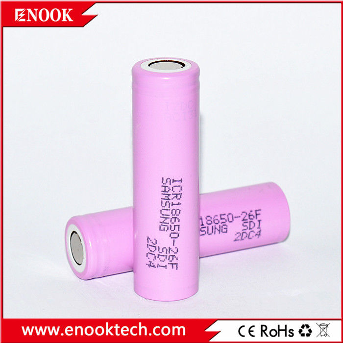 ICR18650 2200 mAh samsung-26F 3.7V Batteria ricaricabile agli ioni di litio ad alta velocità di scarica