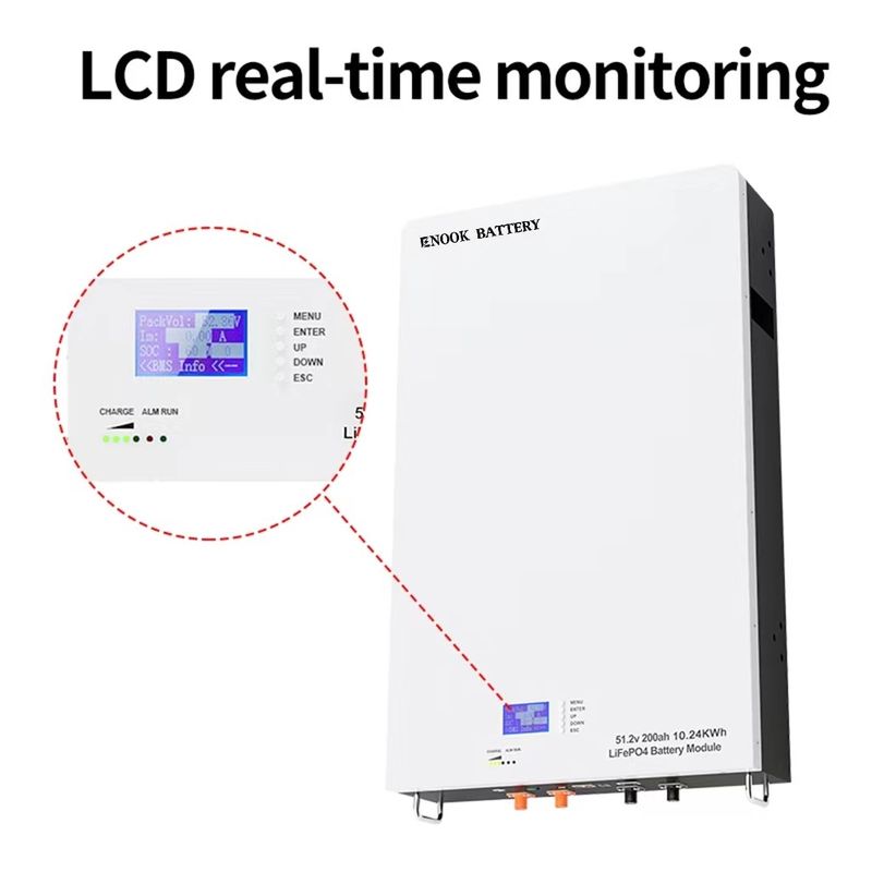 51.2V Home Energy Storage Battery LFP LiFePO4 Batteria solare per inverter ibrido