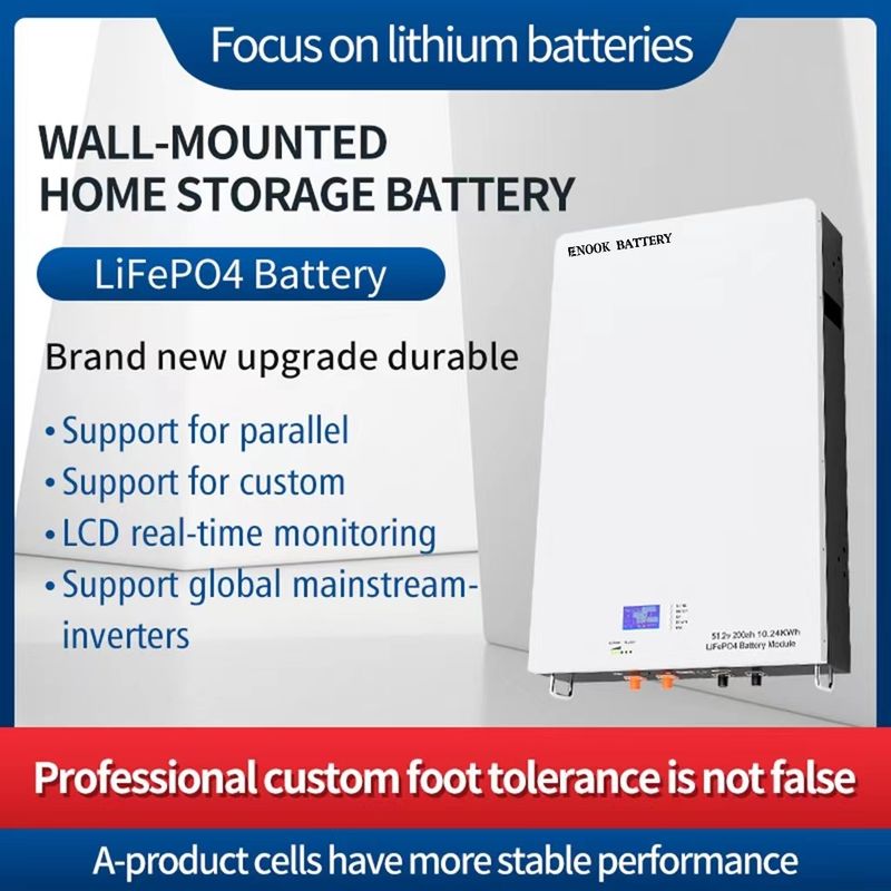 51.2V LiFePO4 Batteria di accumulo di energia solare domestica personalizzata per inverter ibrido