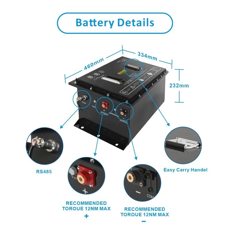 Batteria per carrello da golf a ioni di litio a celle automatiche di grado A per esigenze OEM/ODM