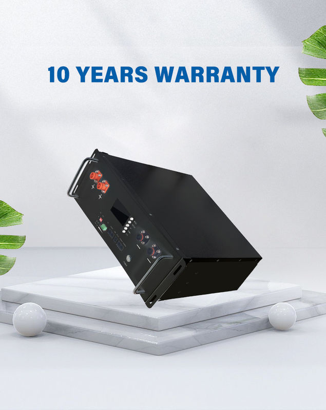 sistema di accumulo di energia solare Lifepo4 Batteria agli ioni di litio 51.2V 100ah Lifetimepo4 10kwh Batterie per server montate su rack