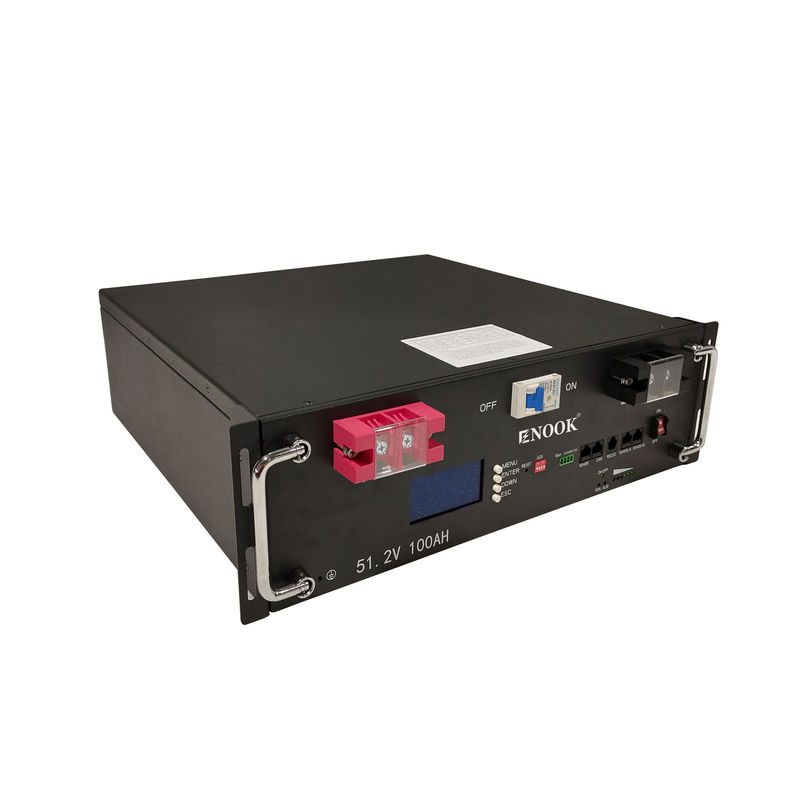 51.2V Black LiFePO4 Energy Storage Battery per UPS, batterie per server montate su rack