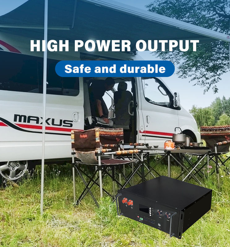 Smart BMS LiFePO4 10kwh 48V 200Ah Solar Lithium Ion Server Rack Mounted Battery Pack per il sistema solare