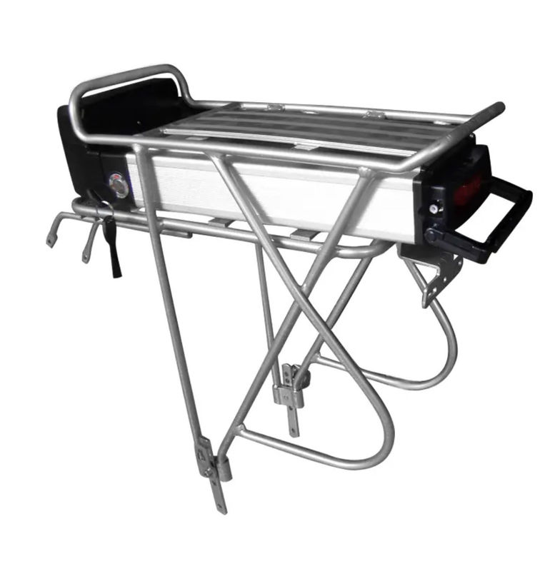 Eco-Friendly Rear Rack E Bike Battery Pack Sliver Batteria agli ioni di litio per biciclette elettriche
