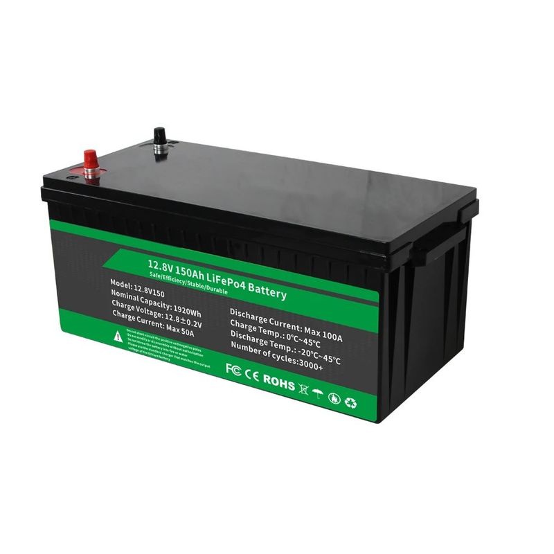 12.8v 100ah 150ah 105ah 200ah batterie agli ioni di litio con funzione BMS avanzata