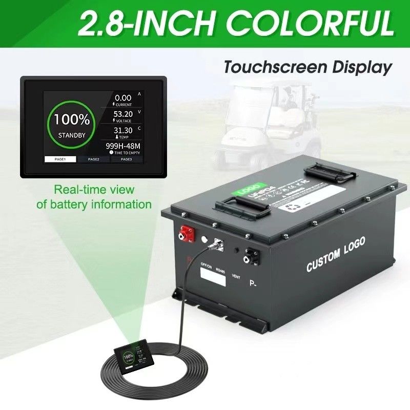 51.2V 105Ah LiFePO4 batteria del carrello da golf vita a lungo ciclo EV LifePo4 batteria 48V 100Ah 200Ah