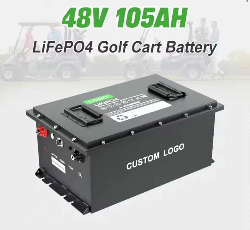 Carro da golf elettrico batterie agli ioni di litio con Bluetooth e 58.4V di carica di tensione