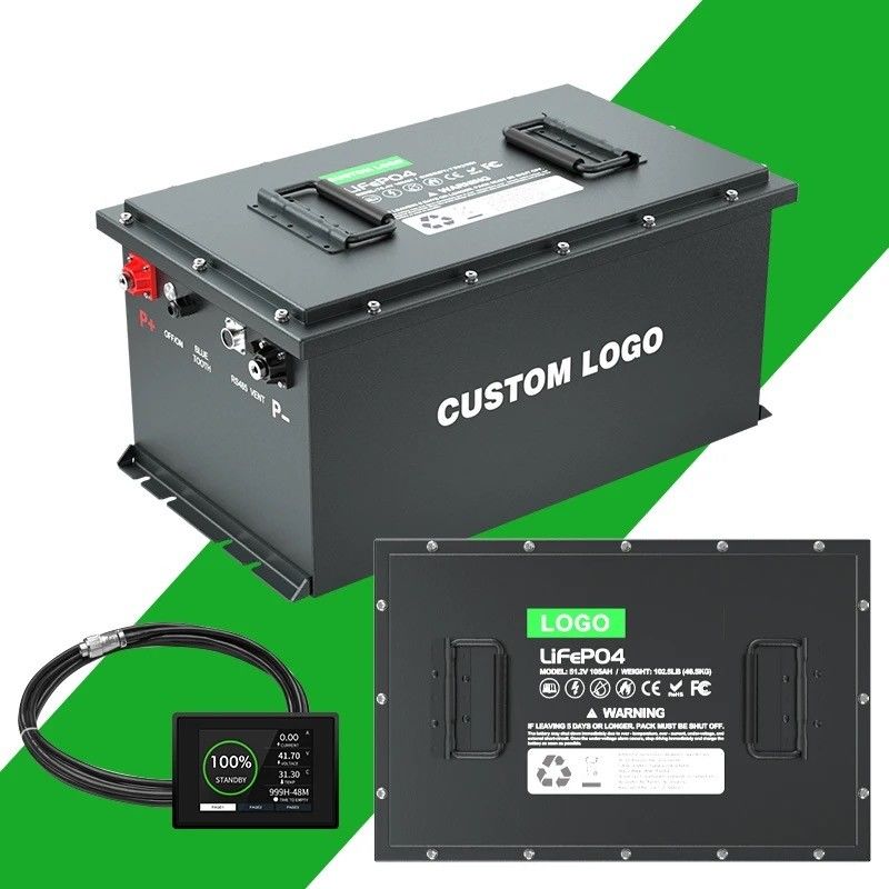 105ah 150ah 24v 36 volt 72V batteria al litio ferro fosfato batteria per carrello da golf batteria di lunga durata